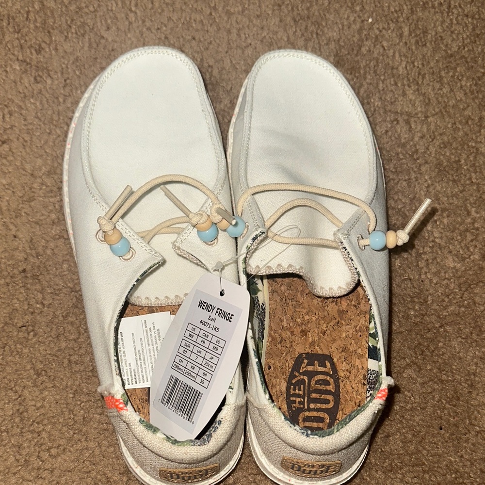 BRAND NEW Hey Dude Women’s White Sneakers